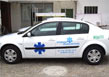 Flocage vehicule publicitaire France Ambulance Albertville