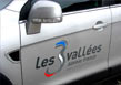 Publicité véhicule Les 3 Vallées Savoie